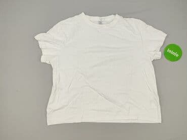 biały t shirt pod marynarkę: H&M Divided, T-shirt damski, rozmiar L — 2