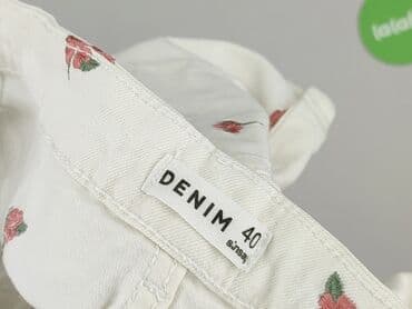 krótkie spodenki off white: Denim, Szorty damskie, rozmiar M — 4