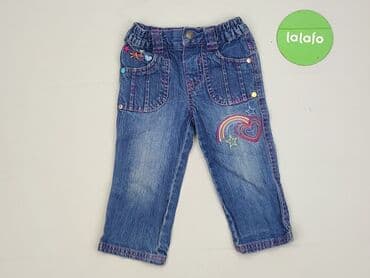 spodnie od pizamy w hello kitty: Denim pants, EarlyDays, 6-9 months, condition - Very good — 2