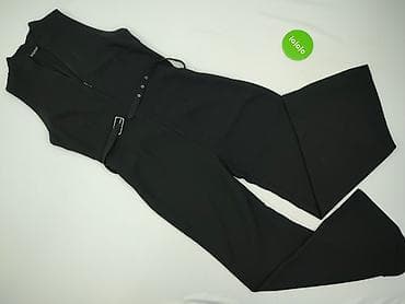 czarny kombinezon damski: Elegancki komplet, rozmiar 4XL — 2