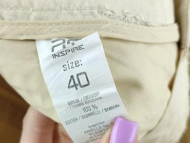 full length spodnie: Inspire, Spodnie materiałowe damskie, rozmiar L — 4