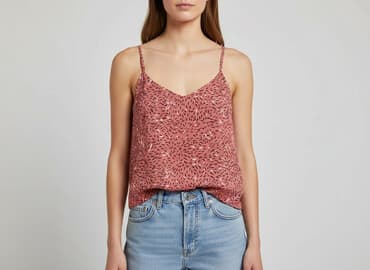 czerwony top stradivarius: Vero Moda, Top damski, rozmiar L — 6