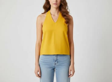 shein zolta sukienka: Shein, Top damski, rozmiar S — 7