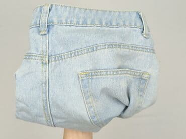 krótkie jeansowe spodenki z wysokim stanem podarte: Boohoo, Szorty damskie, rozmiar M — 5