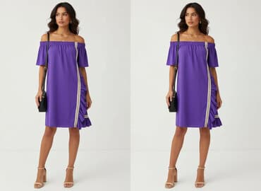 sukienki fioletowa na wesele: Sukienka damska, rozmiar S — 6