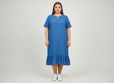 sukienki w grochy dla puszystych: Polaris, Сукня жіноча, розмір 5XL — 1