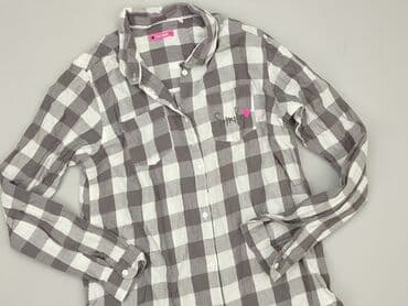 cropp koszulka oversize: Shirt 14 years, condition - Good, pattern - Cell, color - Grey — 1