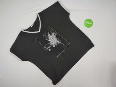 bluzki nietoperz plus size: T-shirt damski, 6XL — 2