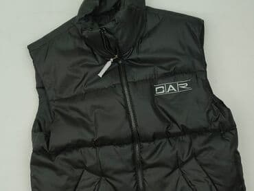 stroje kąpielowe c a: Pikowana męska kamizelka bezrękawnik GIAR - Kolor: czarny, matowy — 1