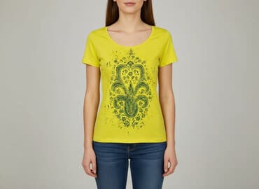 koszulki neonowe damskie: QUIOSQUE, T-shirt damski, rozmiar S — 6