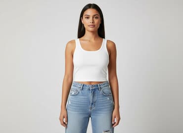 cropp bluzki z krótkim rękawem: Shein, Top damski, rozmiar M — 7