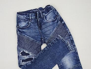 t shirt basic h: Spodnie jeansowe, 10 lat, 140, stan - Idealny — 1