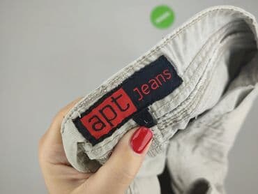 biale szerokie jeansy: Szorty dla mężczyzn, rozmiar L — 4