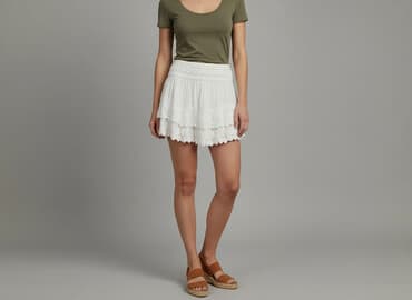 spodnica z falbanami bershka: FLUID, Spódnica damska, rozmiar M — 6