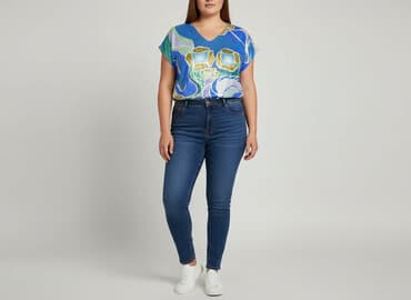 bluzka z cekinami damska: Women's blouse, size 8XL — 1