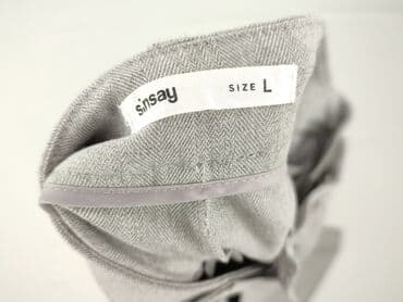 Women's Clothing: Material trousers for women, L — 4