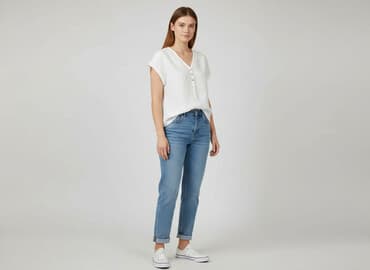 koszula puro lino: Bluzka damska, rozmiar S — 6