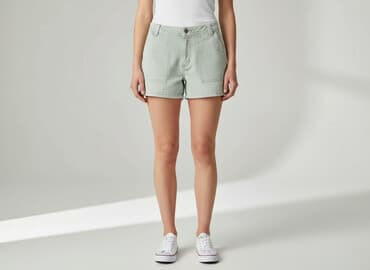 szorty jeansowe damskie szare: Szorty damskie, rozmiar S — 7