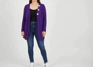 fioletowy sweter reserved: Evans, Kardigan damski, 3XL — 8