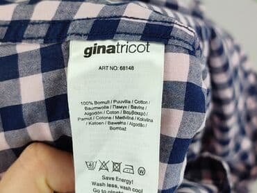 granatowe bluzki wizytowe: Gina Tricot, Koszula damska, rozmiar S — 5