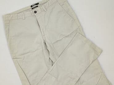 białe lniane spodnie zara: Chinosy dla mężczyzn, rozmiar L — 1