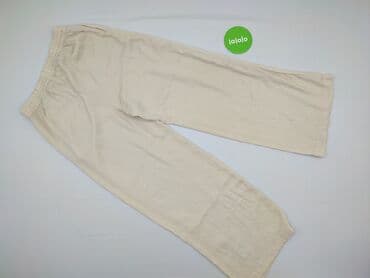 zara spodnie beżowe z wysokim stanem: H&M Divided, Material trousers for women, size S — 4