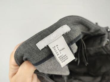 krótkie spodenki do grubych rajstop: H&M, Material trousers for women, size S (EU 36) — 4