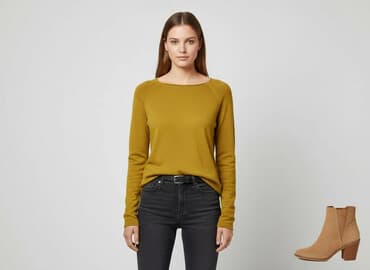 białe luźna bluzki: Amisu, Bluzka damska, rozmiar L — 6