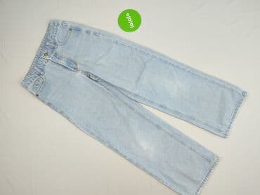 szerokie jasne spodnie: Spodnie jeansowe, 11 lat, 146, stan - Idealny — 2