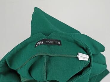garnitur damski butelkowa zieleń zara: Zara, Spodnie materiałowe damskie, rozmiar XS — 4