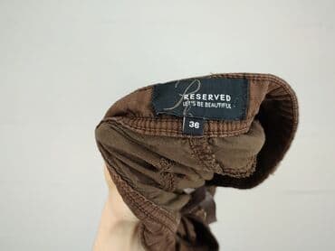 spodnie woskowane brązowe reserved: Reserved, Material trousers for women, size S — 5