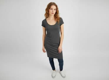 sweterkowe sukienki: Basic, Sukienka damska, rozmiar S — 1