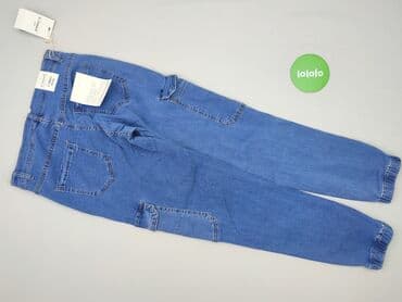 spodnie jogger damskie z łańcuszkiem: Jeansy damskie, M — 4