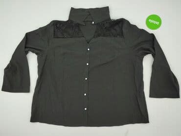 czarne t shirty basic: Shein Curve, Bluzka damska, rozmiar 4XL — 2