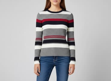 sweter w paski h m: H&M Divided, Sweter damski, rozmiar S — 7