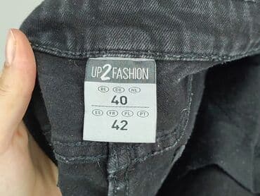 czarne t shirty basic: UP2Fashion, Szorty damskie, rozmiar L — 4