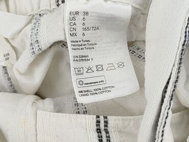 białe spodenki damskie hm: H&M, Szorty damskie, rozmiar M — 5