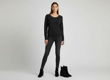 sweter patchwork: Fashion, Women`s sweater, size S — 7