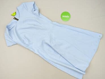 błękitna sukienki midi: Sukienka damska, rozmiar L — 2