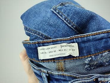 stradivarius crop top: Stradivarius, Jeansy damskie, rozmiar XS — 5