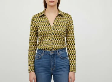 koszula z imitacji skóry zara: Zara, Сорочка жіноча, розмір L — 1