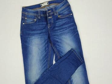 srebrne legginsy: Terranova, Jeansy damskie, XS — 1