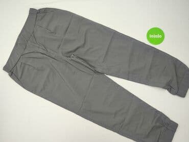 joggery damskie plus size: Material trousers for women, size XL — 3