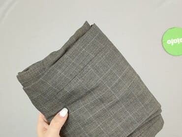 szare szerokie jeansy: Spodnie materiałowe damskie, rozmiar XL — 5