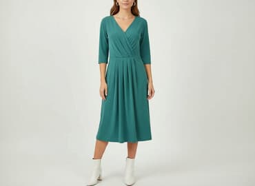 reserved sukienka butelkowa zieleń: Sukienka damska, rozmiar M — 7