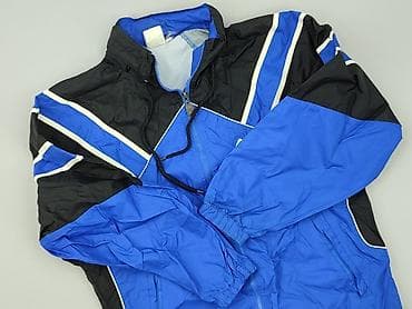 nike softshell: Męska kurtka sportowa/wiatrówka SK - Kolor: niebiesko-czarny z — 1
