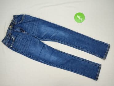 granatowy sweterek do sukienki: Spodnie jeansowe, Sinsay, 14 lat, 164, stan - Idealny — 2