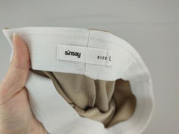 sinsay spodnie bezowe: Sinsay, Spodnie materiałowe damskie, rozmiar L — 4