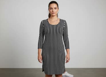 zara dzianinowe sukienki: Sukienka damska, rozmiar S — 6