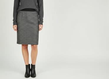 plisowane spódnice szara: Papaya, Spódnica damska, rozmiar S — 6